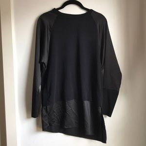 Zara asymmetrical slit hem top